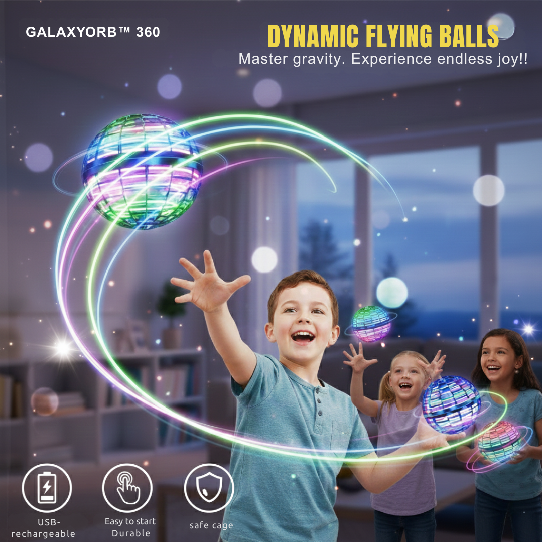 GalaxyOrb™ 360 – Hovers like magic, lights up the dark