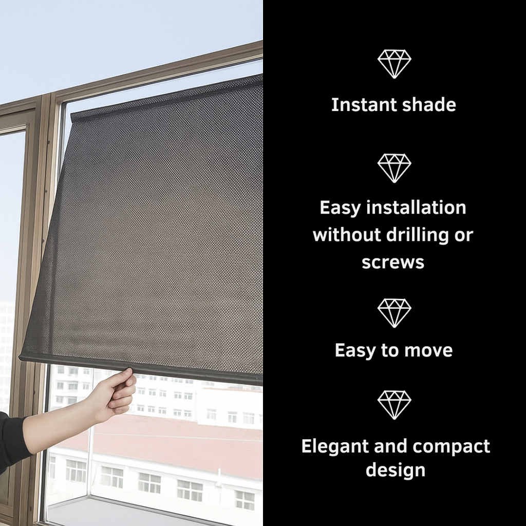 ShadeEase™ | Block the sun, get privacy – at home and on the go